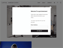 Tablet Screenshot of loyalamericans.com